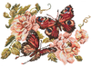 Набор для вышивания крестиком "Пионы и бабочки"