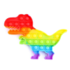 Антистресс игрушка «Вечная пупырка», динозавр, радуга