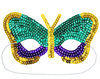 Карнавальная маска «Бабочка» с пайетками
