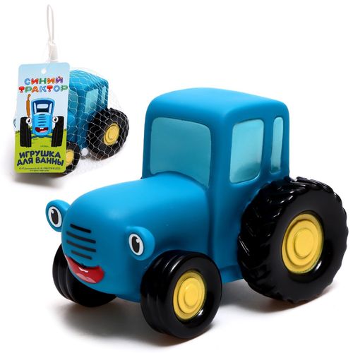 Игрушка для ванны «Синий трактор с улыбкой»